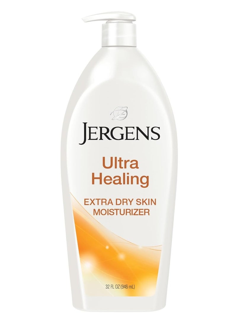 Jergens Ultra Healing Dry Skin Moisturizer, Body and Hand Lotion for Dry Skin, for Quick Absorption into Extra Dry Skin, with HYDRALUCENCE blend, Vitamins C, E, and B5, 32 Ounce