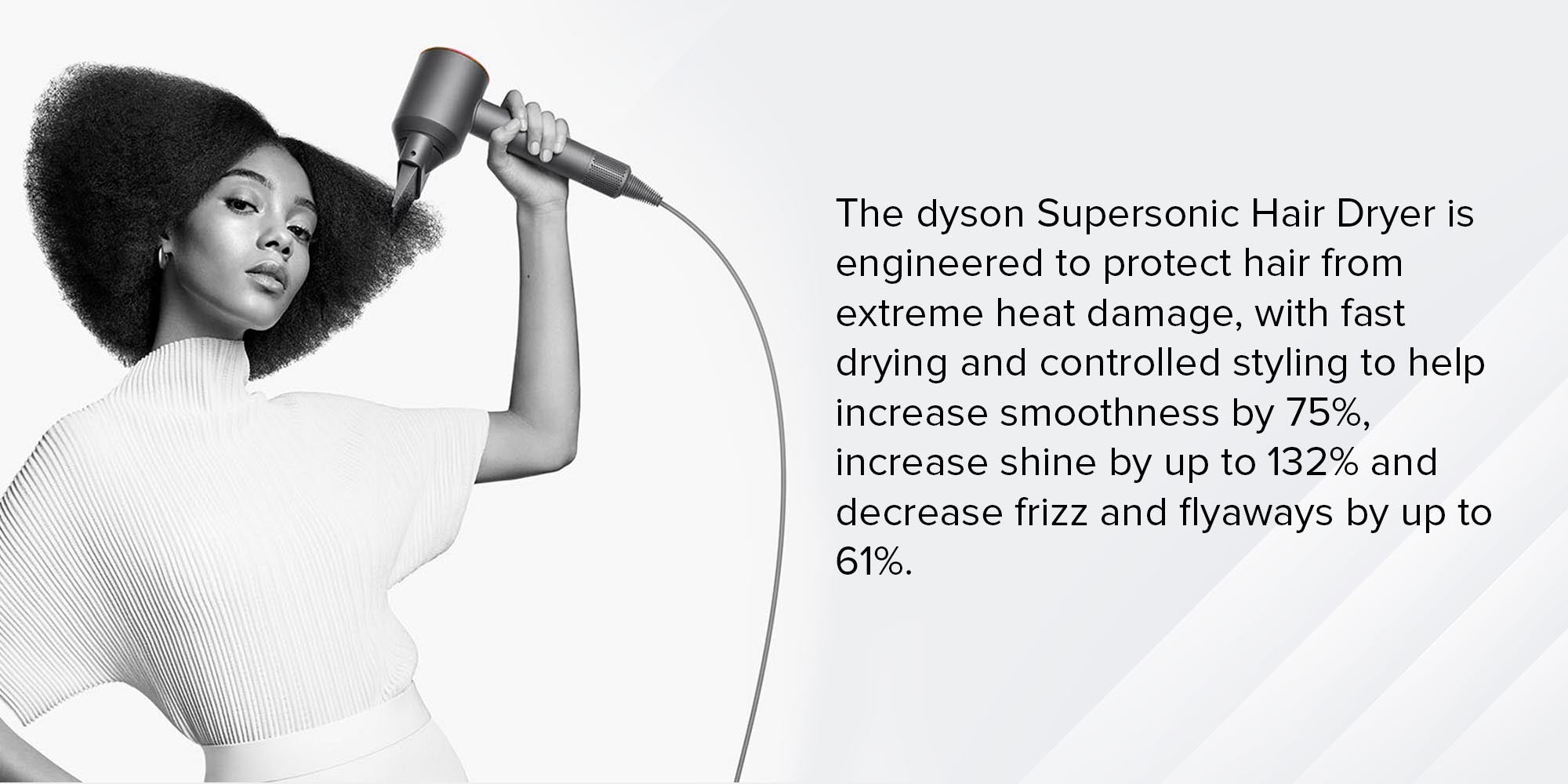 Supersonic Hairdryer HD08 With 5 Attachments - International Version Nickel/Copper