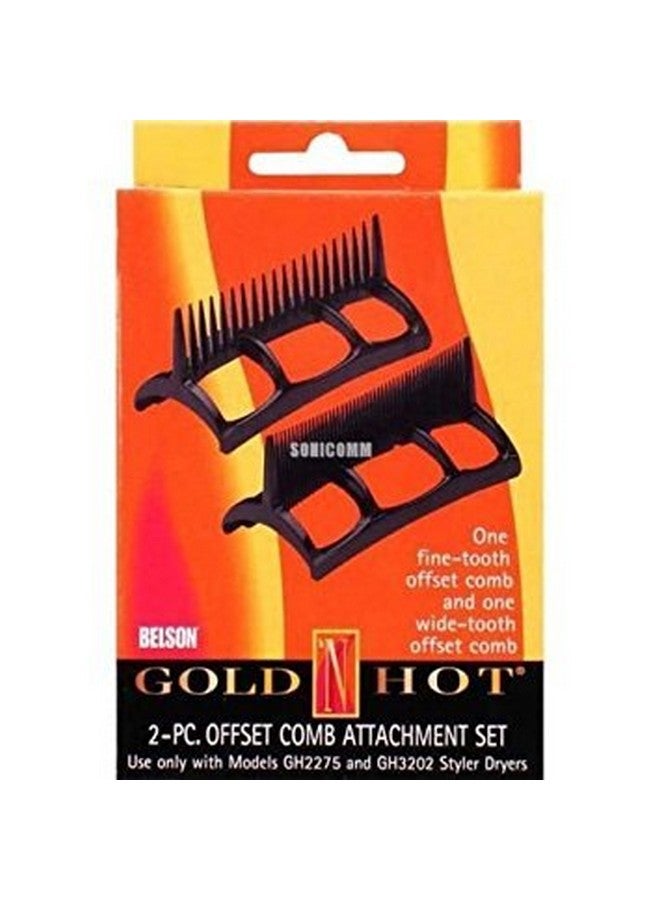 Gold 'N Hot 2Pc Offset Comb Styler Dryer Gh2276 Attachment For Gh2275 & Gh 3202