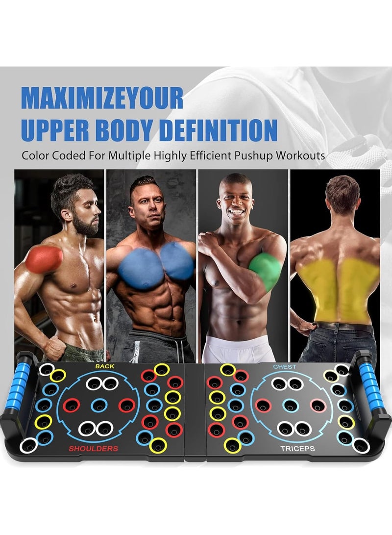 56 In 1 Push Up Board Multi Function Foldable Push Up Bar Portable Push Up Handles For Floor Push Up Board Multi Function Detachable Push Up Bar Portable Push Up Handles For Floor