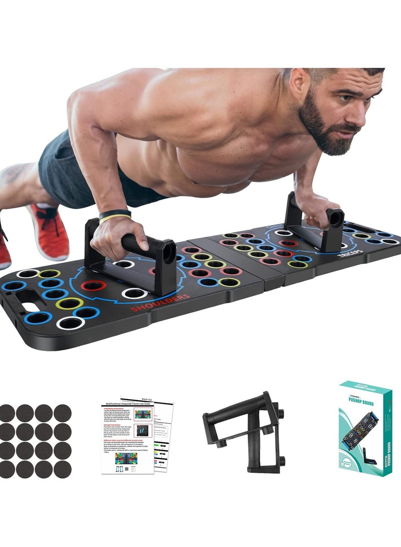 56 In 1 Push Up Board Multi Function Foldable Push Up Bar Portable Push Up Handles For Floor Push Up Board Multi Function Detachable Push Up Bar Portable Push Up Handles For Floor