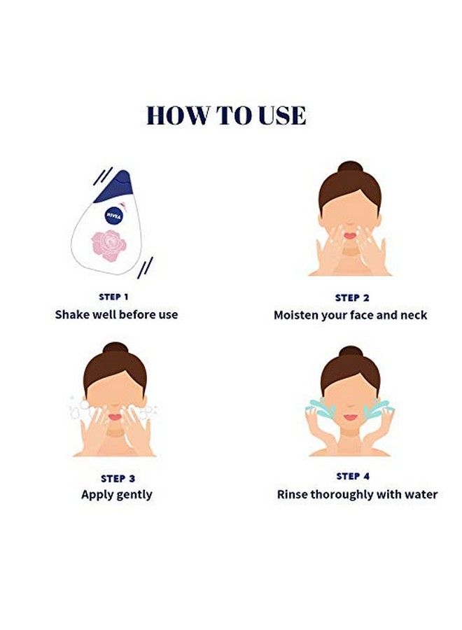Milk Delights Caring Rosewater Face Wash For Sensitive Skin 100Ml (Pack Of 3)