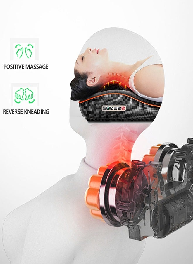 Relaxpro Neck Massager With Heat, Adjustable Modes, Deep Tissue Therapy, Pain Relief, Muscle Relaxation, Portable, Shiatsu Massage, Ergonomic Design, Home & Office Use, Lightweight, Soothing Heat Function