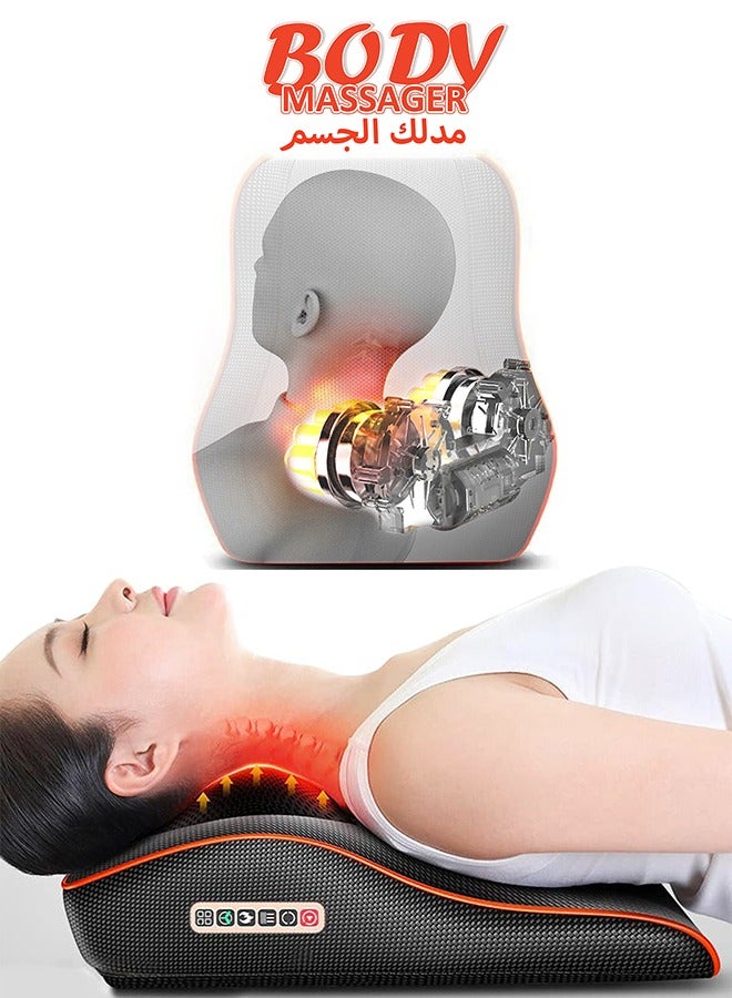 Relaxpro Neck Massager With Heat, Adjustable Modes, Deep Tissue Therapy, Pain Relief, Muscle Relaxation, Portable, Shiatsu Massage, Ergonomic Design, Home & Office Use, Lightweight, Soothing Heat Function