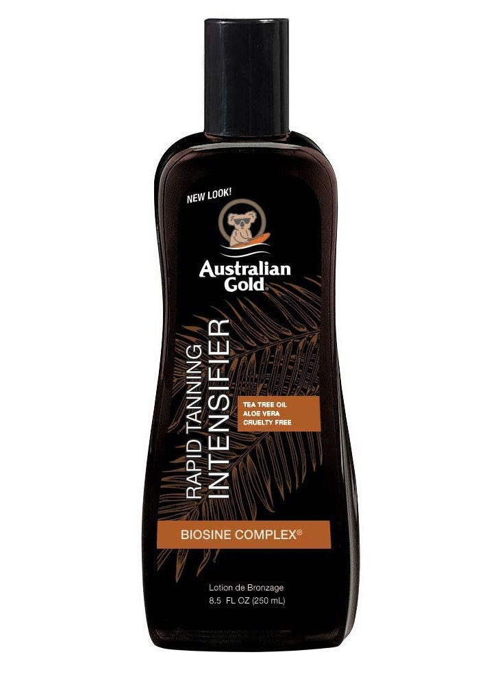 Australian Gold Rapid Tanning Intensifier Lotion, 8.5 Fl Oz | With Tea Tree Oil and Aloe Vera | Vitamin E