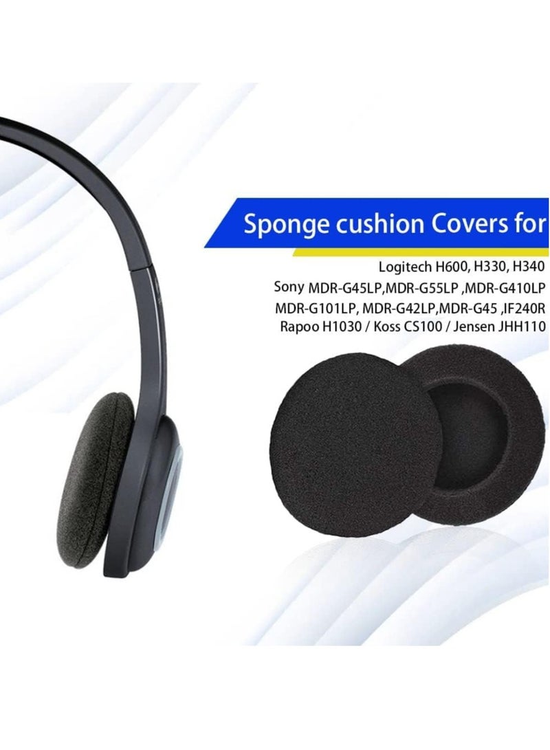 Foam Ear Pad Replacement Cushions Headphone Earphone Headset Disposable Sponge Covers 10 Pairs 60mm 2.4