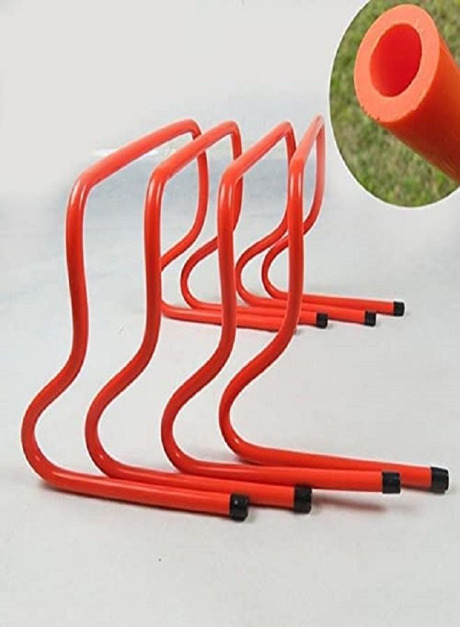 Agility Training Hurdles Pack of five Visibility Speed Endurance for Track & Field Fences for Sports Coaching Indoor/Outdoor Practice Equipment-15 cm
