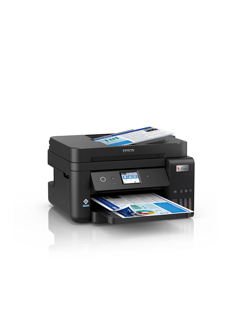 Ecotank L6290 Office Ink Tank Printer A4 Colour 4-In-1 Printer With ADF, Wi-Fi And Smart Panel Connectivity And Lcd Screen Black