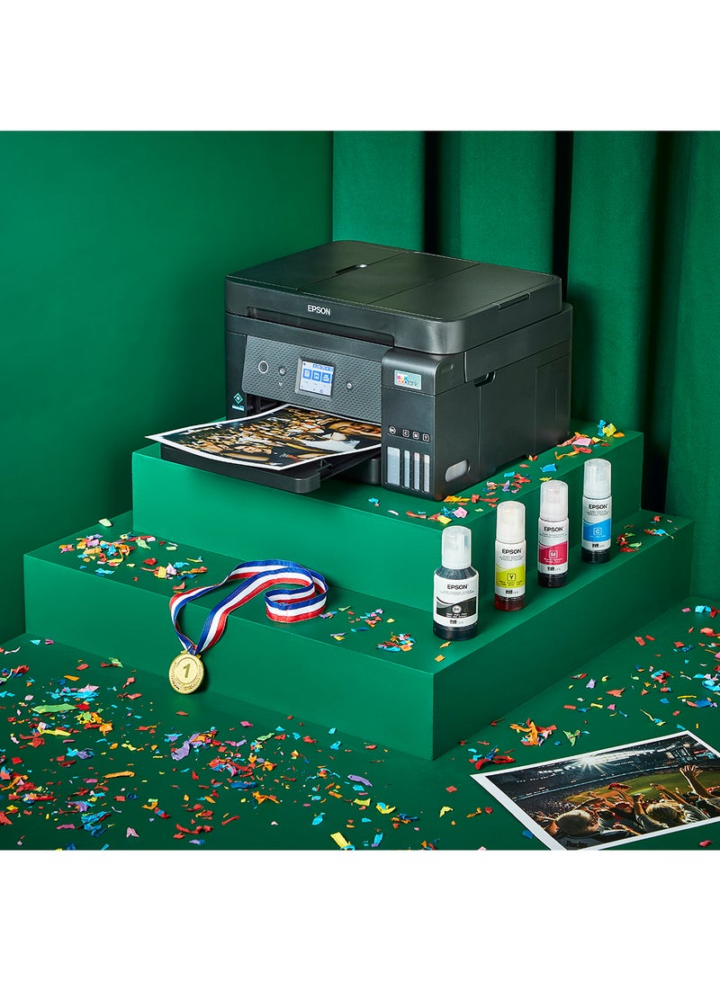 Ecotank L6290 Office Ink Tank Printer A4 Colour 4-In-1 Printer With ADF, Wi-Fi And Smart Panel Connectivity And Lcd Screen Black