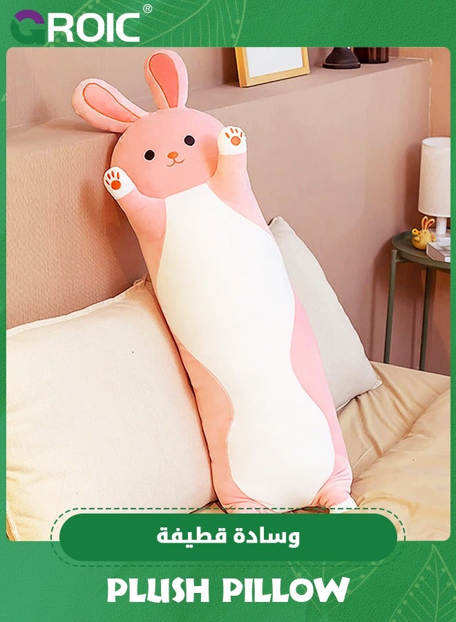 75Cm Long Rabbit Plush Pillow, Bunny Stuffed Animal, Long Squishy Pillow, Sleeping Hugging Pillows, Giant Cony Body Pillow, Beloved Gifts,Stuffed Animal Toy