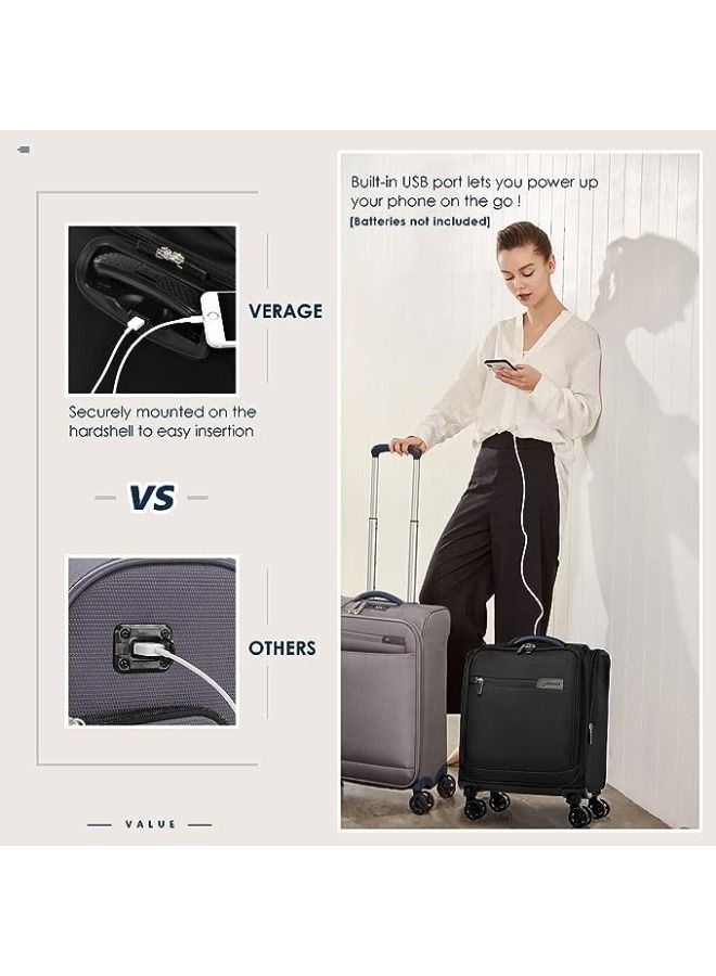 Rolling Laptop Case Pilot Business Bag for Travel And Office TSA Approved Lock