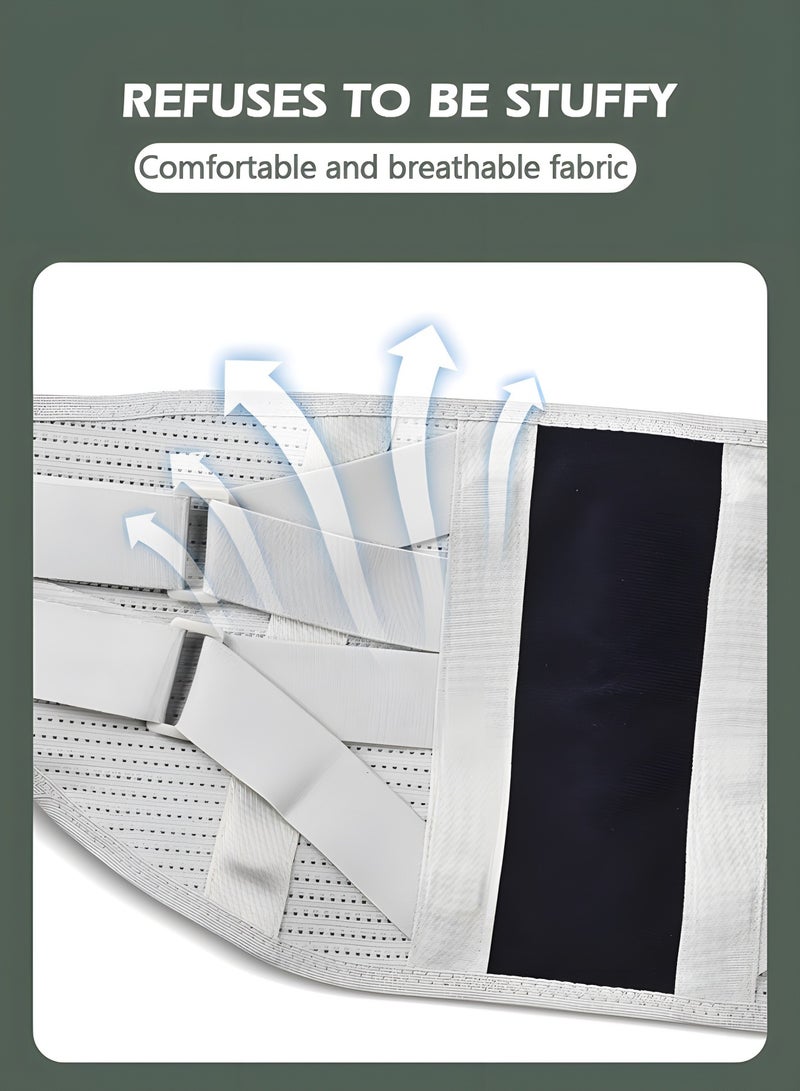 Lumbar Support Belt Lumbosacral Back Brace,Breathable Back Support Belt, Lower Back Pain Relief Warmer Stretcher for Herniated Disc, Sciatica, Scoliosis(L)