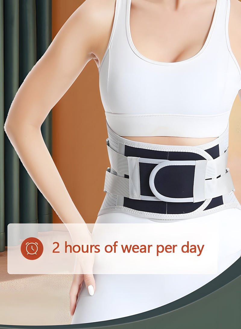 Lumbar Support Belt Lumbosacral Back Brace,Breathable Back Support Belt, Lower Back Pain Relief Warmer Stretcher for Herniated Disc, Sciatica, Scoliosis(L)