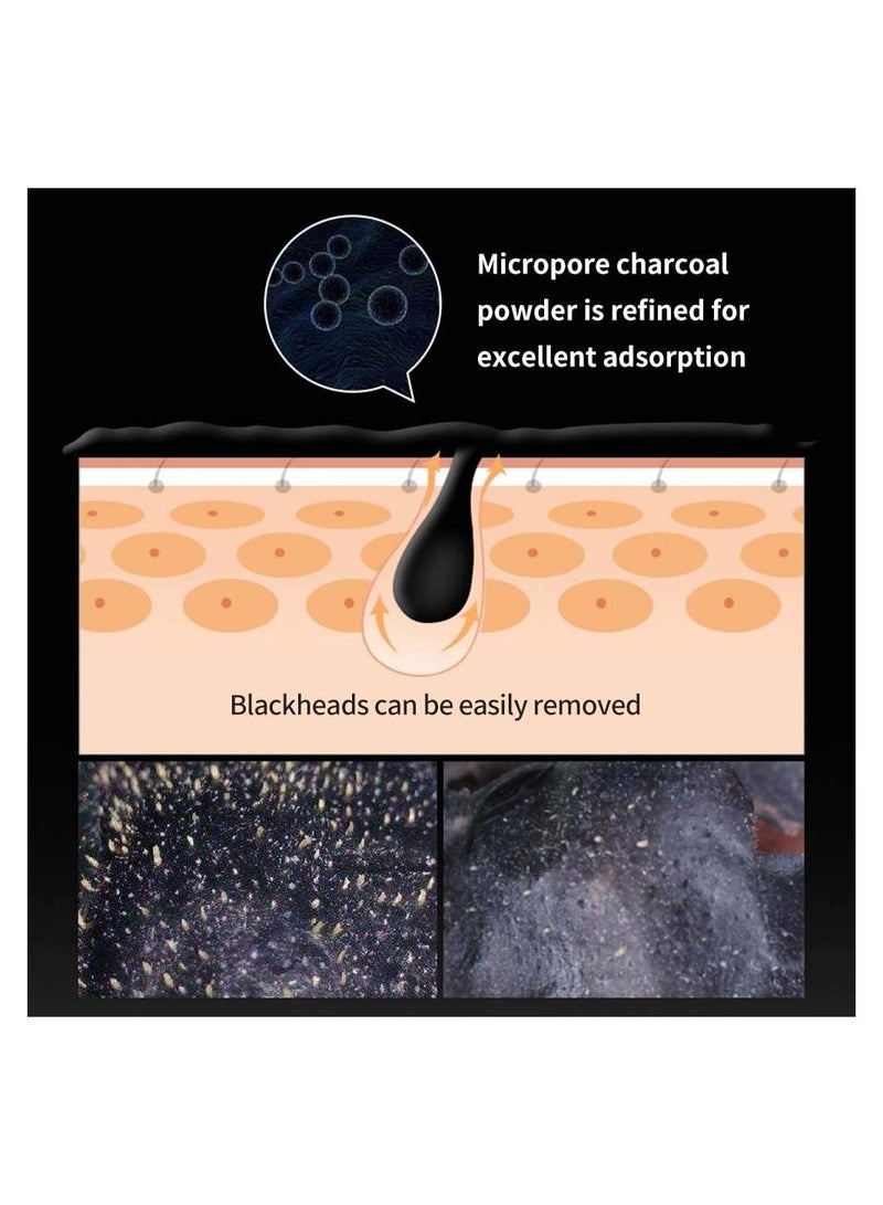 Bamboo Charcoal Blackhead Remover Mask Peel off Mask Acne Deep Cleansing Mask for Deep Cleaning Facial Pore Oil and Control Moisturizing