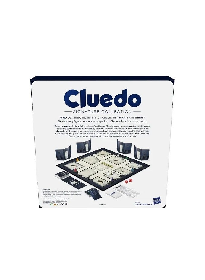 Hasbro Gaming Clue Signature Collection – Premium Board Game for 2-6 Players | Classic Mystery & Deduction Game for Ages 8+ | Collector's Edition Strategy Game