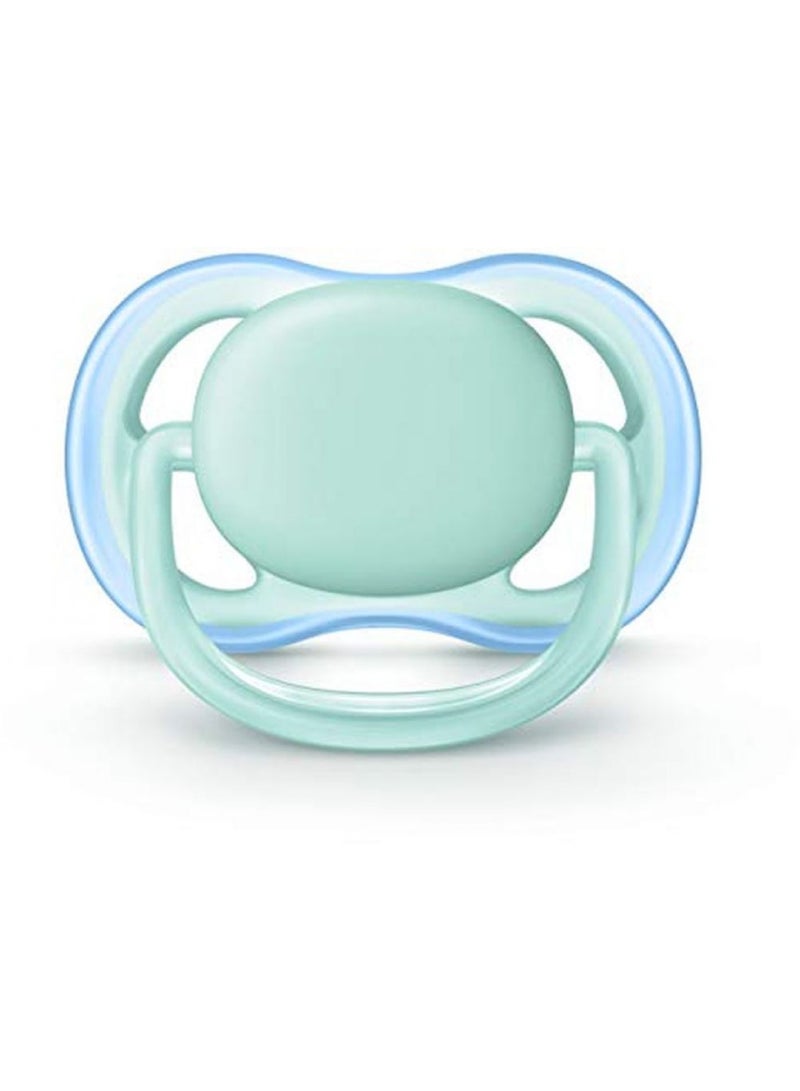 2-Piece Ultra Air Night Soft Pacifier Set Blue