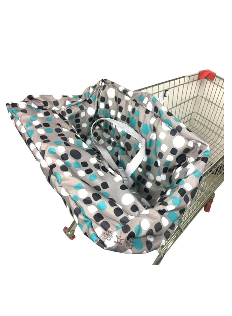 Shopping Cart Cover for Baby Polyester Baby Shopping Cart Cover Multifunctional Cart Covers for Babies Universal Fit Soft Padded Grocery Cart Cover 2-in-1 for Baby Boy Girl