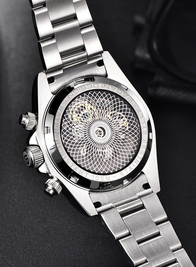 Men's Skeleton Watches Luxury Automatic Watches 40mm Sapphire Glass Stainless Steel Wrist Watch