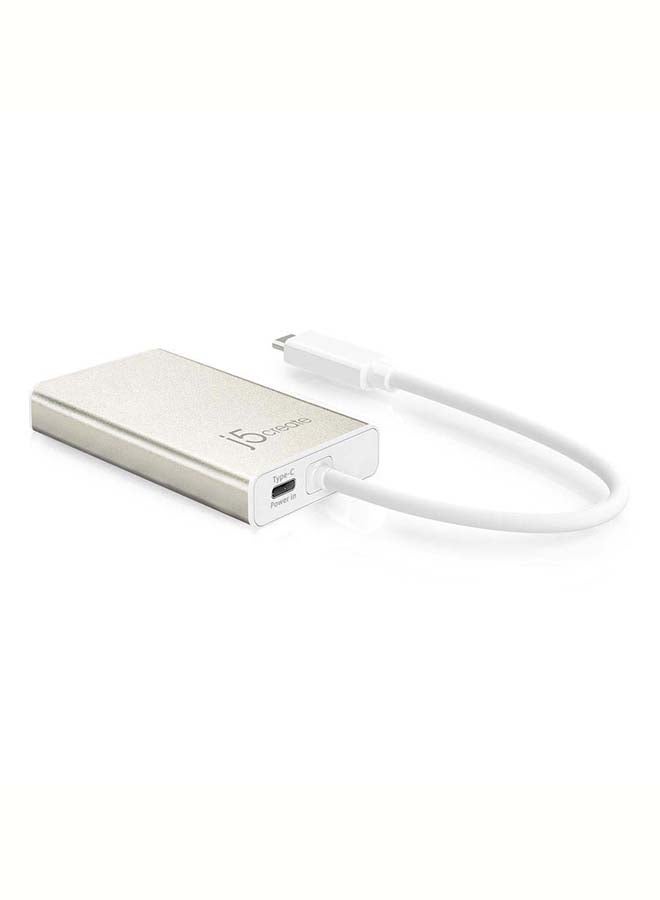 JCA374 USB-C TO HDMI/G Ethernet/USB White