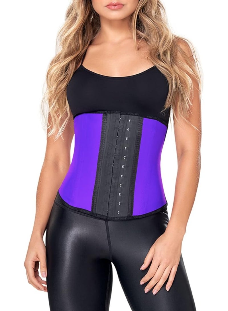 Corset Waist Trainer for Women’s Weight Loss - Colombian Waist Cincher - 3 Hook Latex Vest Body Shaper