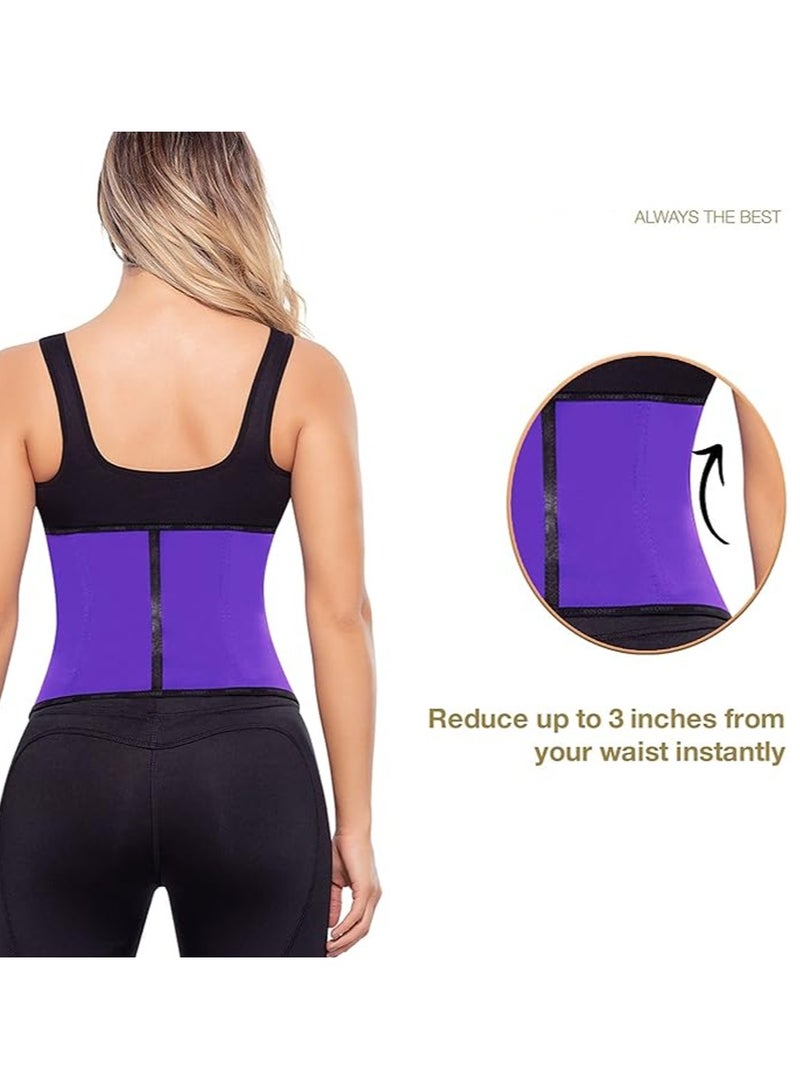 Corset Waist Trainer for Women’s Weight Loss - Colombian Waist Cincher - 3 Hook Latex Vest Body Shaper