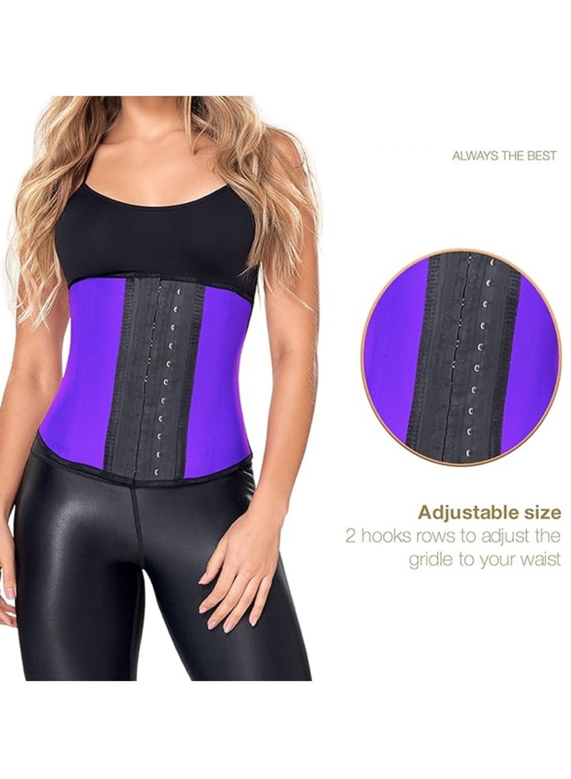 Corset Waist Trainer for Women’s Weight Loss - Colombian Waist Cincher - 3 Hook Latex Vest Body Shaper