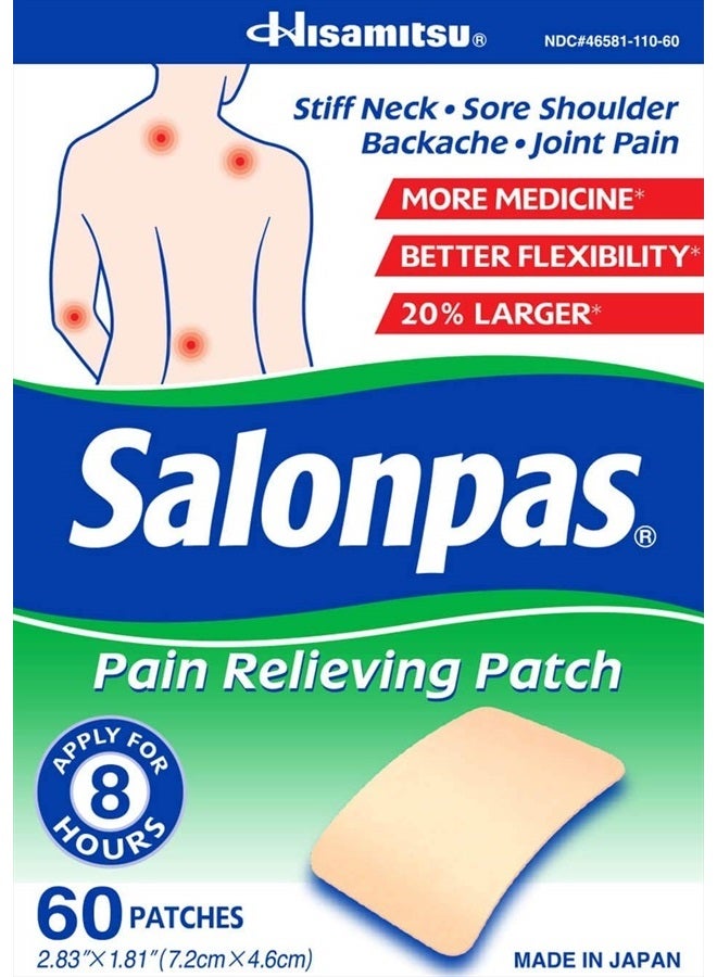 Pain Relieving Patch - 60 Patches (Pack of 2)