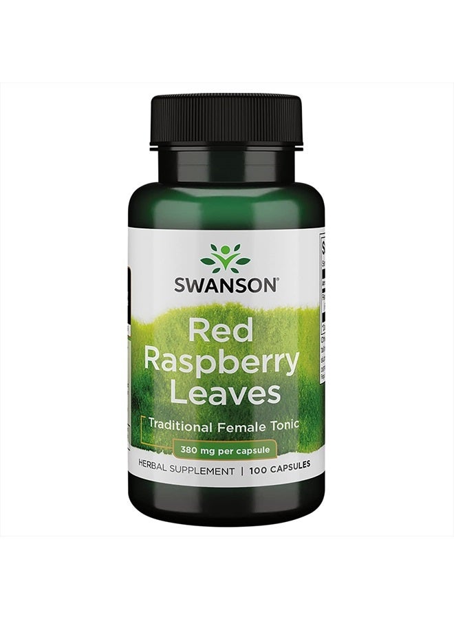 Red Raspberry Leaves 380 Milligrams 100 Capsules