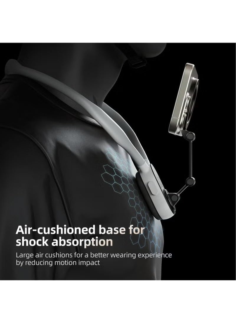 Magnetic Neck Mount For Phone, Quick Release Design Neck Cell Phone Holder, Selfie Mount Hand Free Phone Neck Holder, Video Recording Chest Stand Strap For iPhone Android