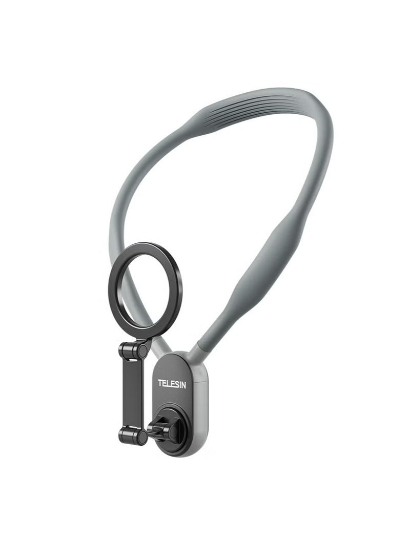Magnetic Neck Mount For Phone, Quick Release Design Neck Cell Phone Holder, Selfie Mount Hand Free Phone Neck Holder, Video Recording Chest Stand Strap For iPhone Android
