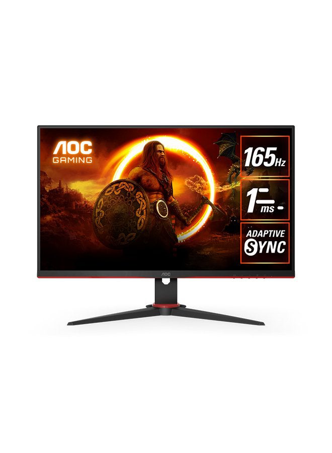 27G2SE 27-Inch (VA) Gaming Monitor , 1920 × 1080(FHD), 165Hz, 1ms, HDR Mode ,VGA × 1 / HDMI 1.4 × 2 / DisplayPort 1.2 × 1 , AdaptiveSync Black & Red