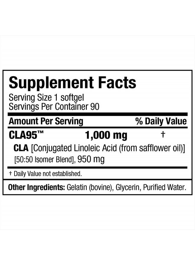 CLA (95% conjugated linoleic Acid) - 90 Softgels