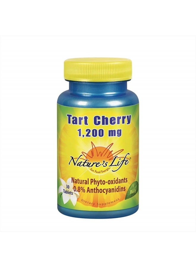 Tart Cherry 1200mg | Uric Acid Cleanse for Joint Comfort, Muscle Recovery & Sleep Support | with Anthocyanins & Polyphenols | 30 Tablets