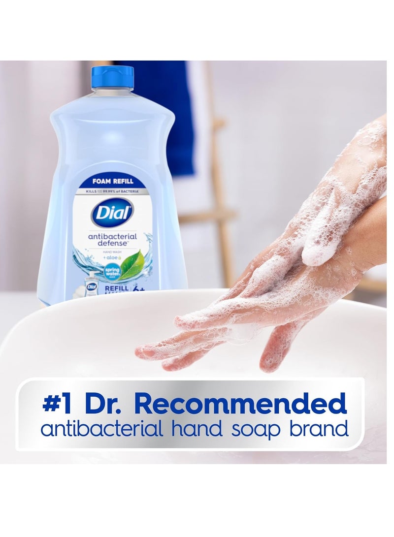 Dial Antibacterial Foaming Hand Soap Refill, Spring Water, 52 fl oz