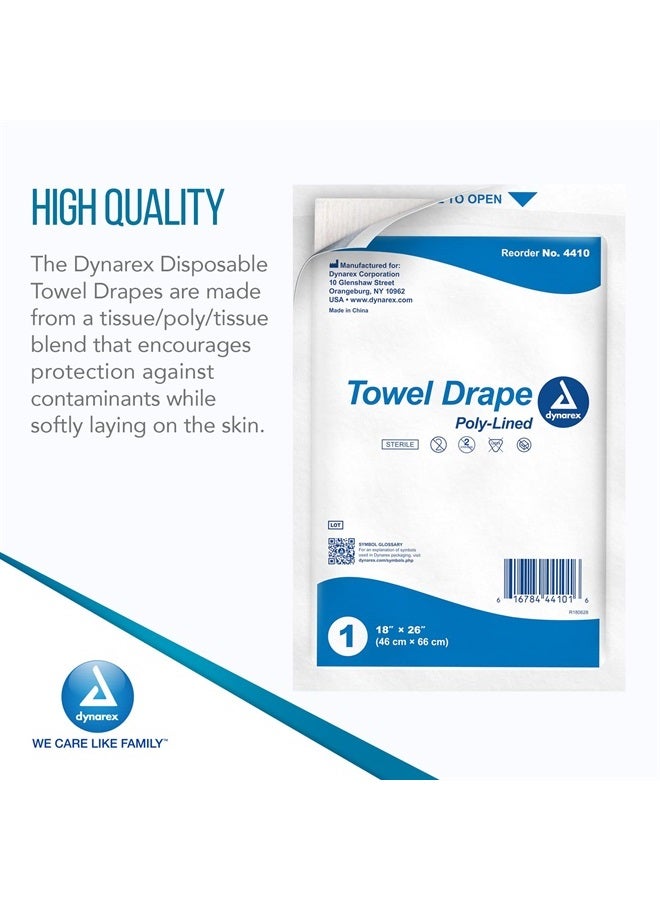 Disposable Towel Drapes, Sterile, 18
