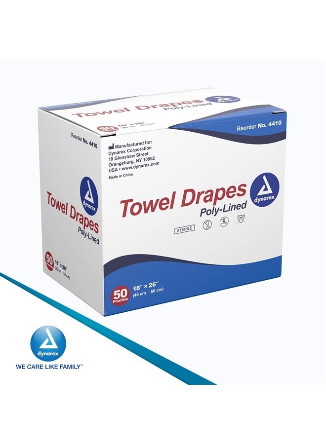 Disposable Towel Drapes, Sterile, 18
