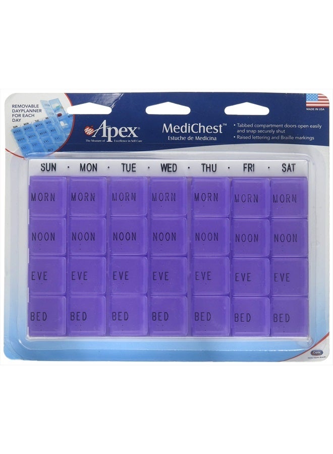 Medi Chest Pill Organizer for Vitamins and Medication - 1 Ea