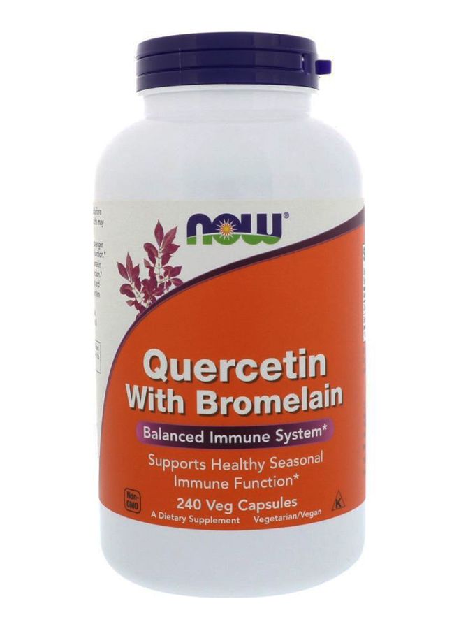 Quercetin With Bromelain Dietary Supplement - 240 Capsules