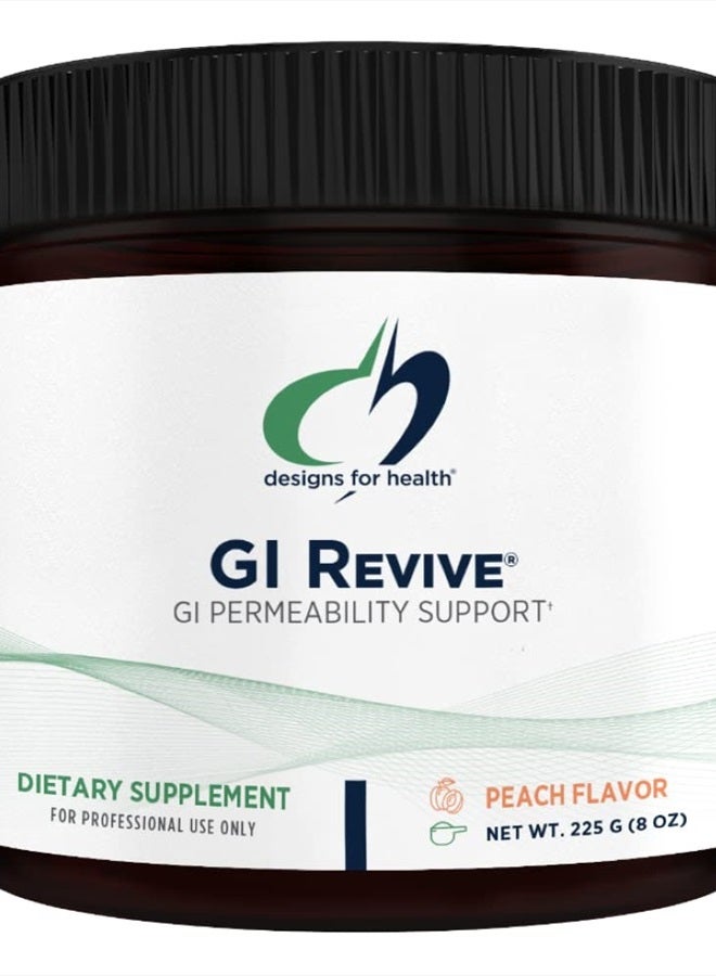 GI Revive Gut Health Powder - L Glutamine & Citrus Pectin for Digestive Health + Slippery Elm, Marshmallow Root & Cat's Claw for Healthy Intestinal Function (28 Servings)