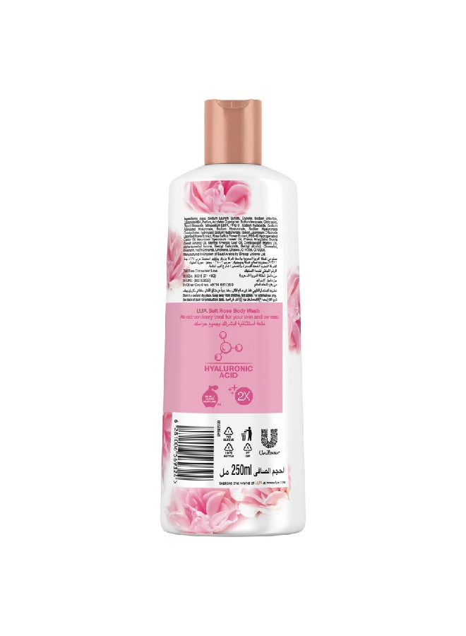 Moisturizing Body Wash Soft Rose Delicate Fragrance Pack of 2 250ml