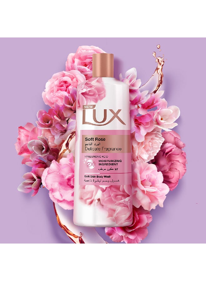 Moisturizing Body Wash Soft Rose Delicate Fragrance Pack of 2 250ml