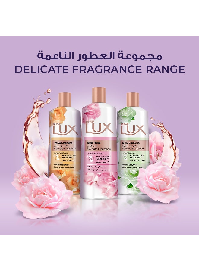 Moisturizing Body Wash Soft Rose Delicate Fragrance Pack of 2 250ml