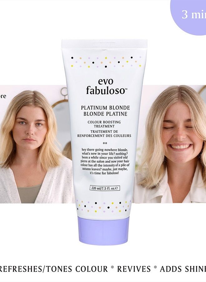 Fabuloso - Platinum Blonde Color Boosting Treatment - Color Care Conditioner for Color-Treated Hair - Helps Maintain Color Depth, Tone & Shine - Travel Size, 30ml / 1.01fl.oz