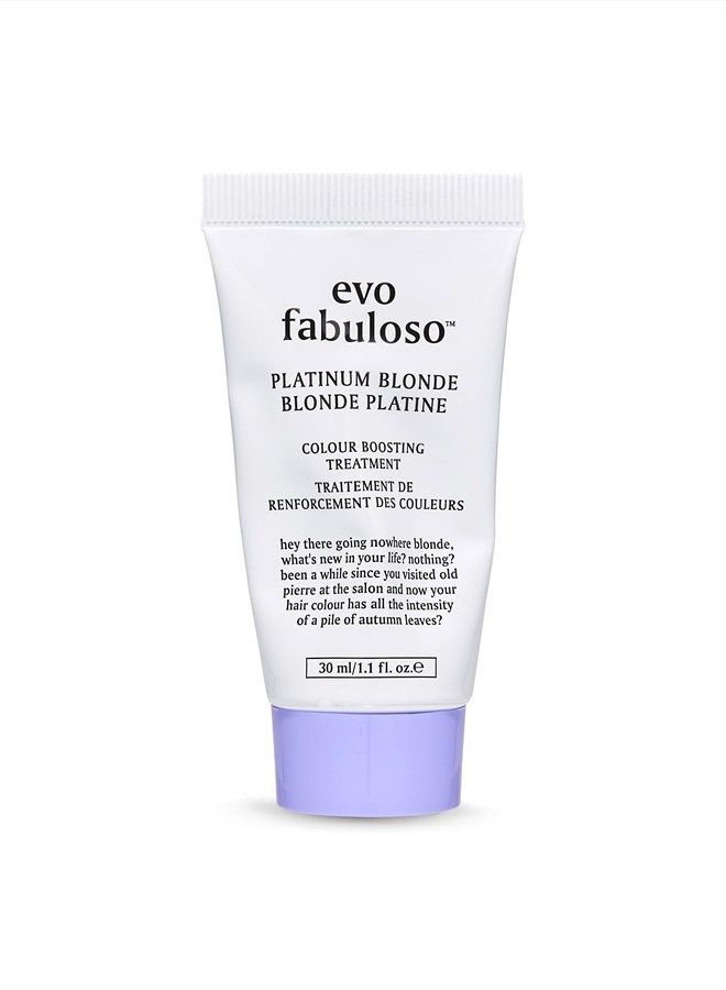 Fabuloso - Platinum Blonde Color Boosting Treatment - Color Care Conditioner for Color-Treated Hair - Helps Maintain Color Depth, Tone & Shine - Travel Size, 30ml / 1.01fl.oz