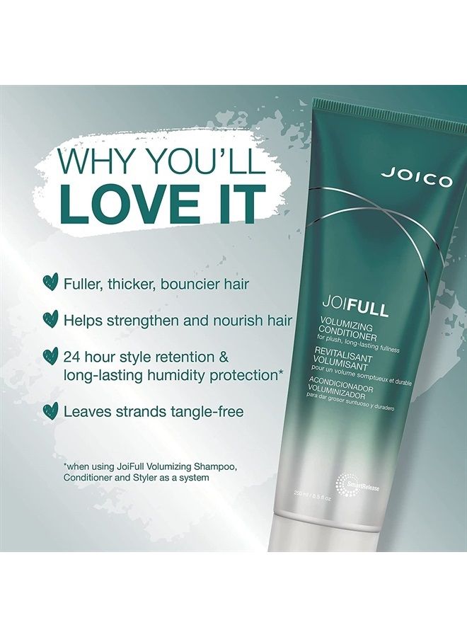 JoiFULL Volumizing Shampoo & Conditioner Set | Plush & Long-Lasting Fullness | Boost Shine | For Fine/Thin Hair