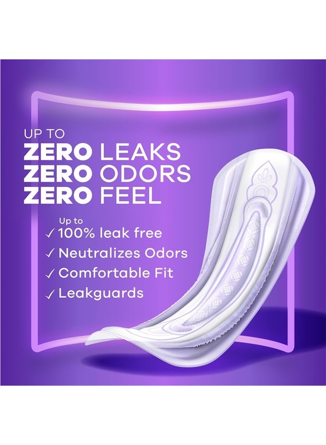Incontinence Pads for Women and Postpartum Pads, Moderate, 198 CT, up to 100% Bladder Leak Protection (Packaging May Vary)