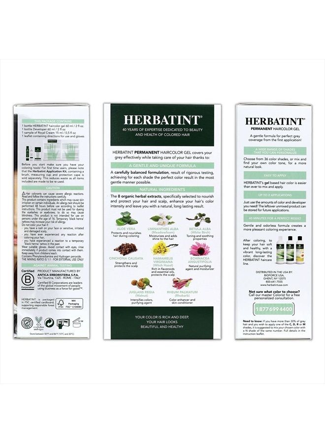 : Herbatint Permanent Hair Color Brown 2N, 4.56 oz (2 pack)