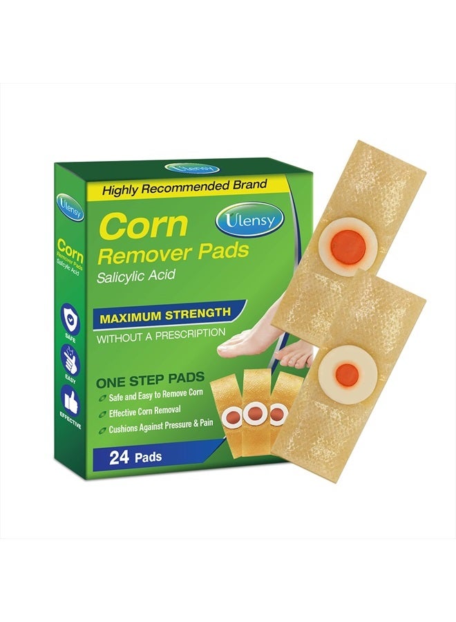 Corn Removers for Feet, 24 Pack, 2 Size Corn Removers for Toe, Foot Corn-Toe Corn-Callus Removal, Corn Remover Feet, 12 Large Size and 12 Small Size Foot Corn Removers, Toes Corn Removal, 24 Pack