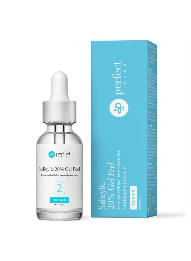 Salicylic 20% Gel Peel, Breakout and Pore Minimizer and Cleanser, Strength Level 2, 15-30 Full Facial Chemical Peels, 1 fl oz. e, 30 ml