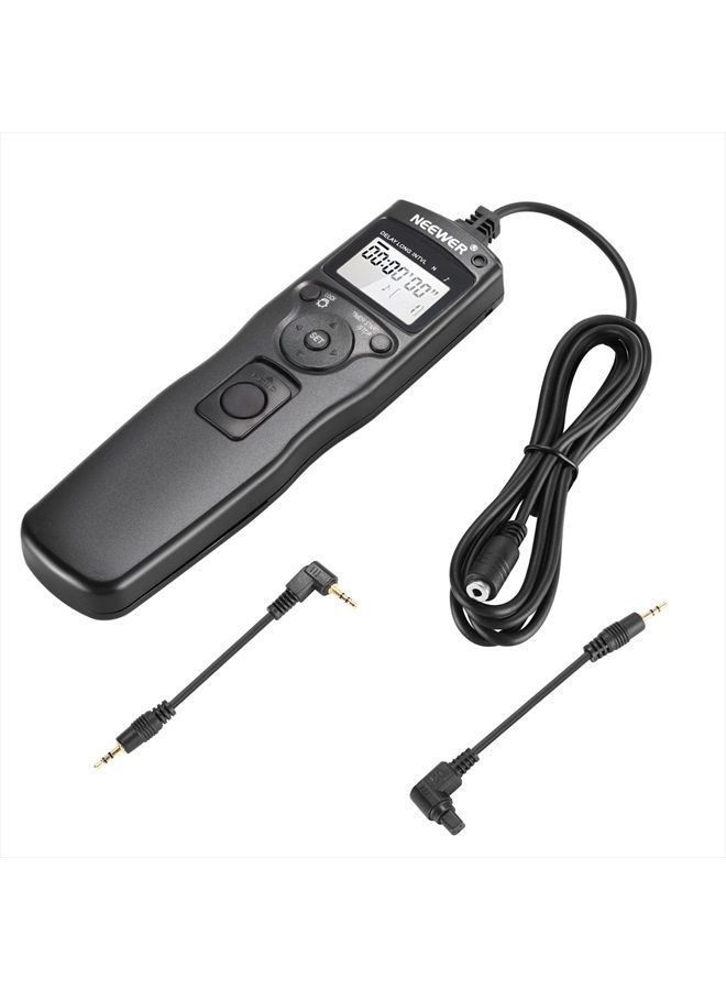 Shutter Release Timer Remote Control Cord Compatible with Canon EOS 550D/Rebel T2i, 450D/Xsi, 400D/Xti, 350D/XT, 300D 60D 600D 500D 1100D 1000D 10D 20D 30D 40D 50D